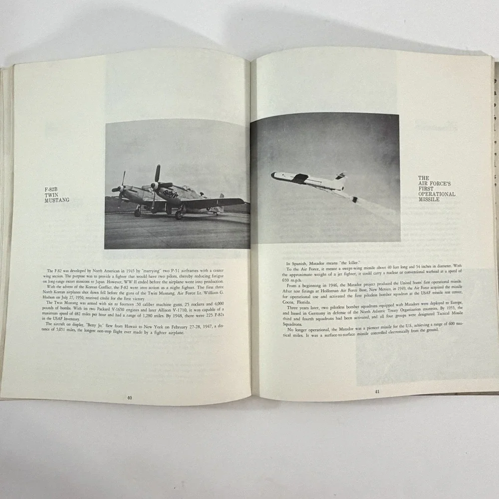 Vintage 1970 US Air Force Museum Guide Booklet Wright Patterson AFB Aviation OH